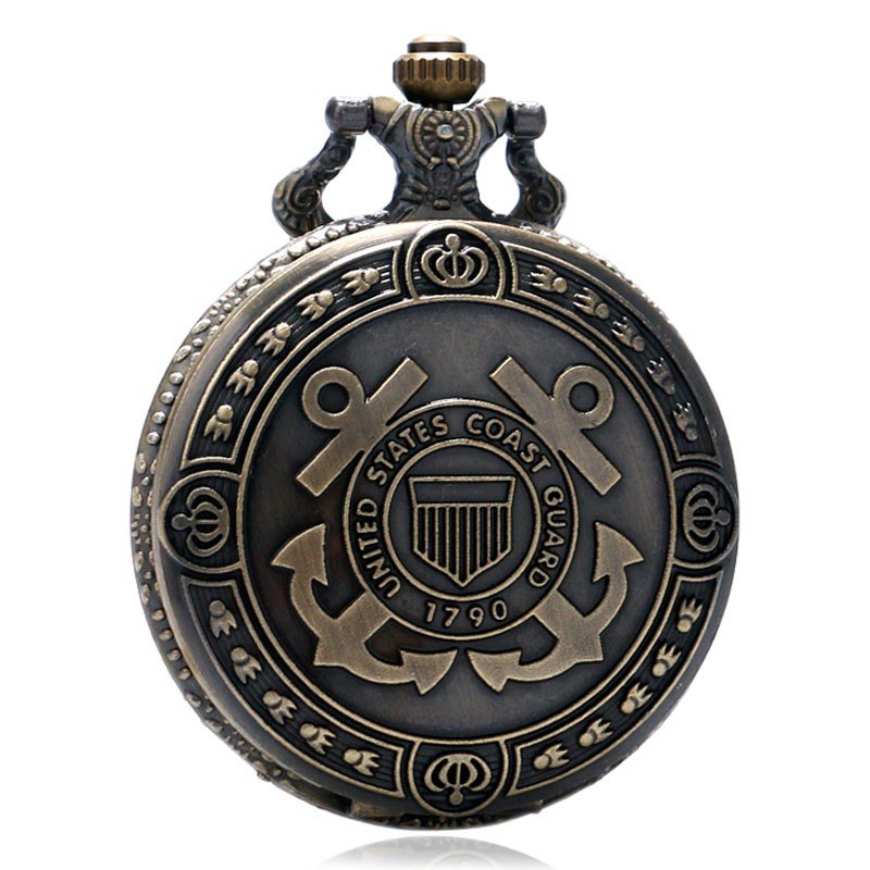 Heritage Bronze Coast-Guard Pocket Watch