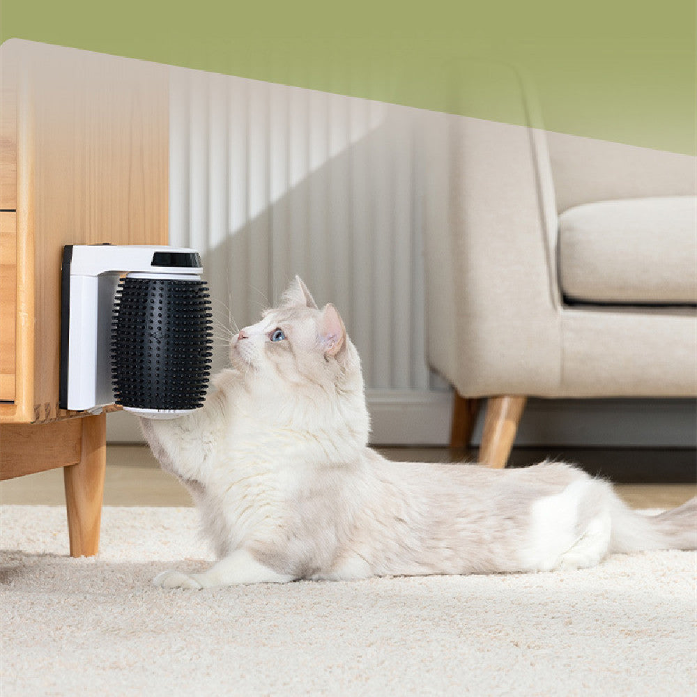 Silhouette-Corner Automatic Self-Grooming Scratcher