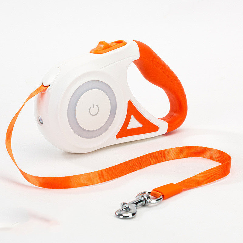 Hondenriem Rollijn En Halsband Spot Licht Automatische Huisdier Hond Kat Trekkoord Voor Kleine Middelgrote Honden Huisdier Product