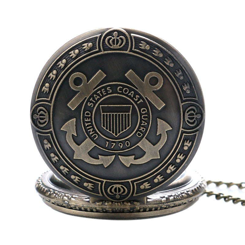 Heritage Bronze Coast-Guard Pocket Watch