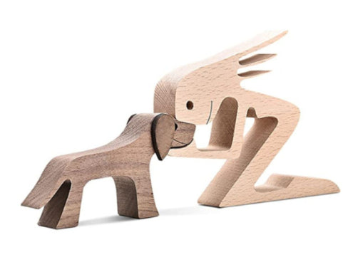 Nordic-Bond Hand-Carved Wood Sculpture