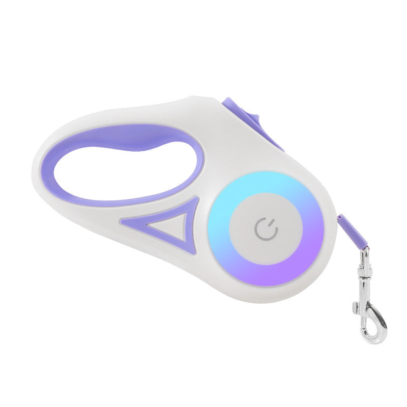 Hondenriem Rollijn En Halsband Spot Licht Automatische Huisdier Hond Kat Trekkoord Voor Kleine Middelgrote Honden Huisdier Product