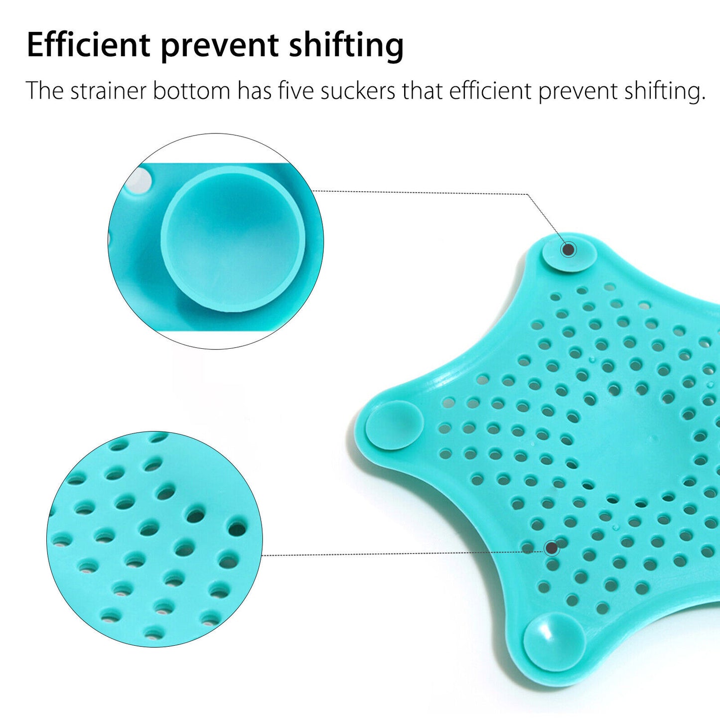 Starfish Silicone 3-Piece Drain-Filter Set