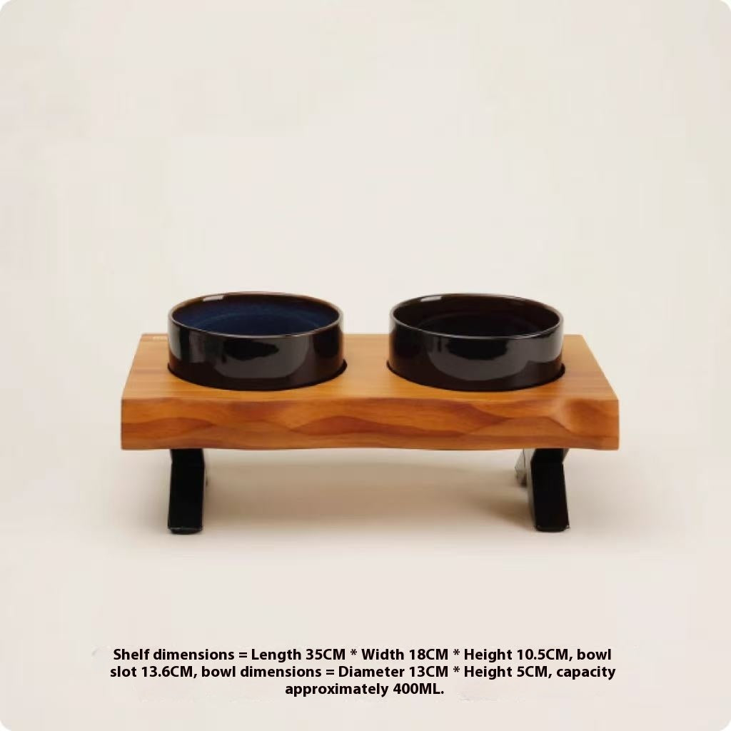 Timber-Arc Ceramic Dining Station