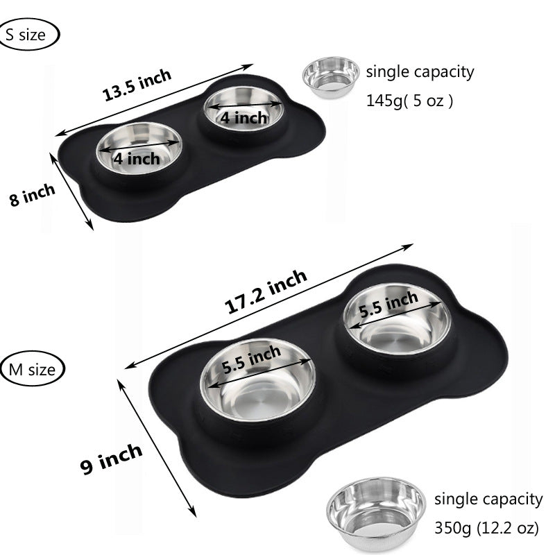 Bone-Silhouette Silicone Dining Station