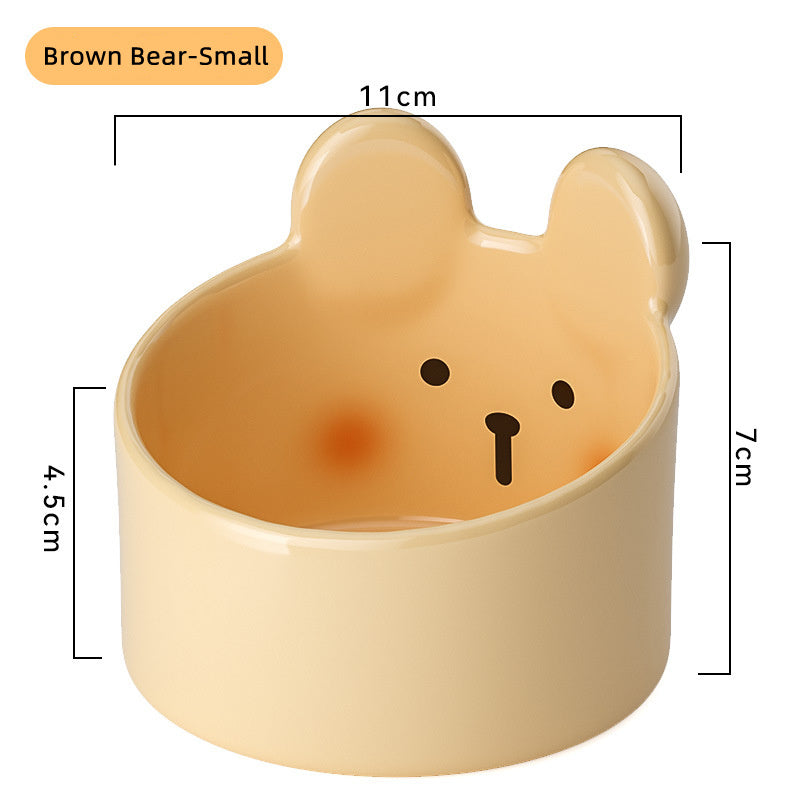 Soft-Tone Bear Sculpted Dining Basin