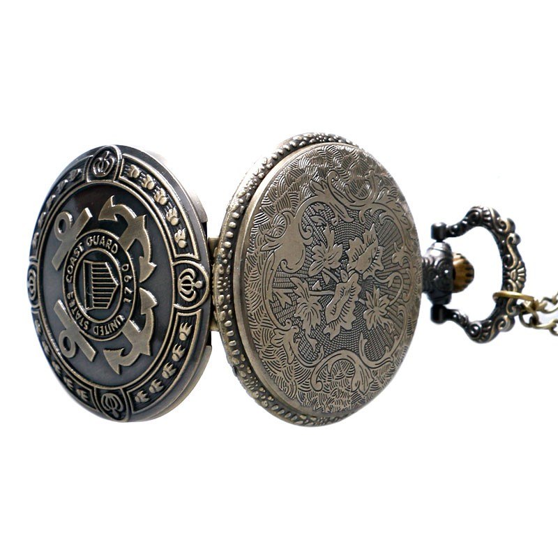 Heritage Bronze Coast-Guard Pocket Watch