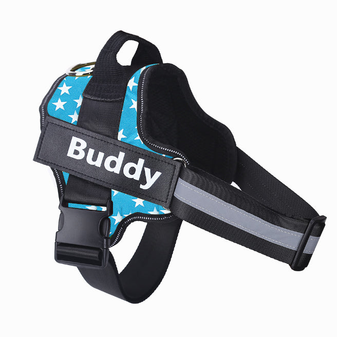 Gepersonaliseerd Hondentuig GEEN TREK Reflecterend Ademend Verstelbaar Hondentuigje Vest Voor Kleine Grote Hond Aangepaste Patch Huisdierbenodigdheden