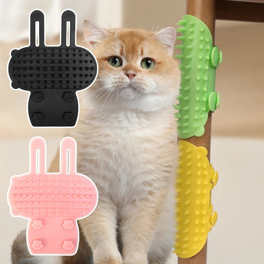Silhouette-Corner Elastic-Strap Self-Groomer