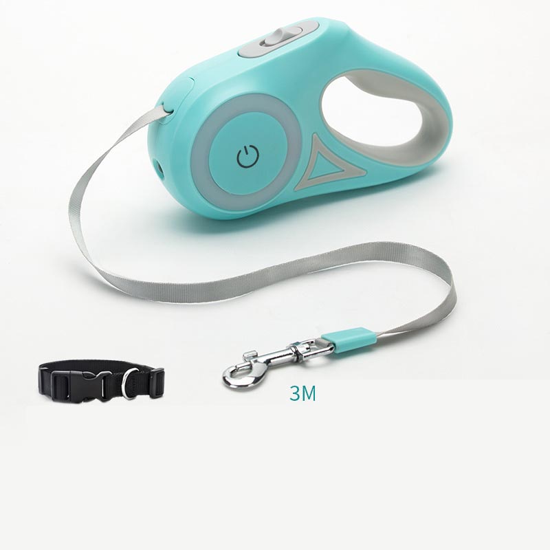 Hondenriem Rollijn En Halsband Spot Licht Automatische Huisdier Hond Kat Trekkoord Voor Kleine Middelgrote Honden Huisdier Product