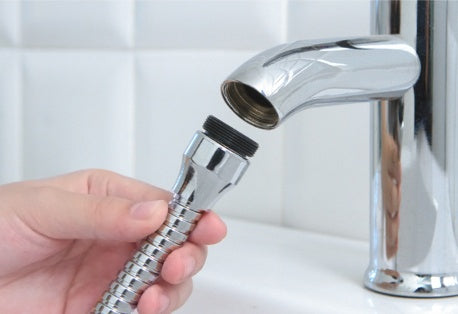 Kinetic-Flow Universal Faucet-Extender Filter