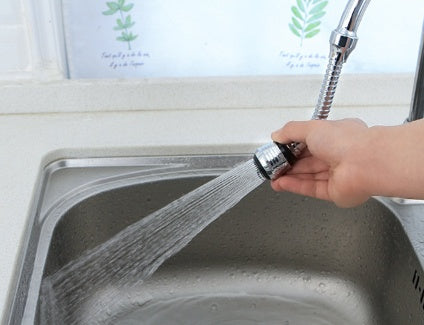 Kinetic-Flow Universal Faucet-Extender Filter