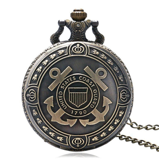 Heritage Bronze Coast-Guard Pocket Watch