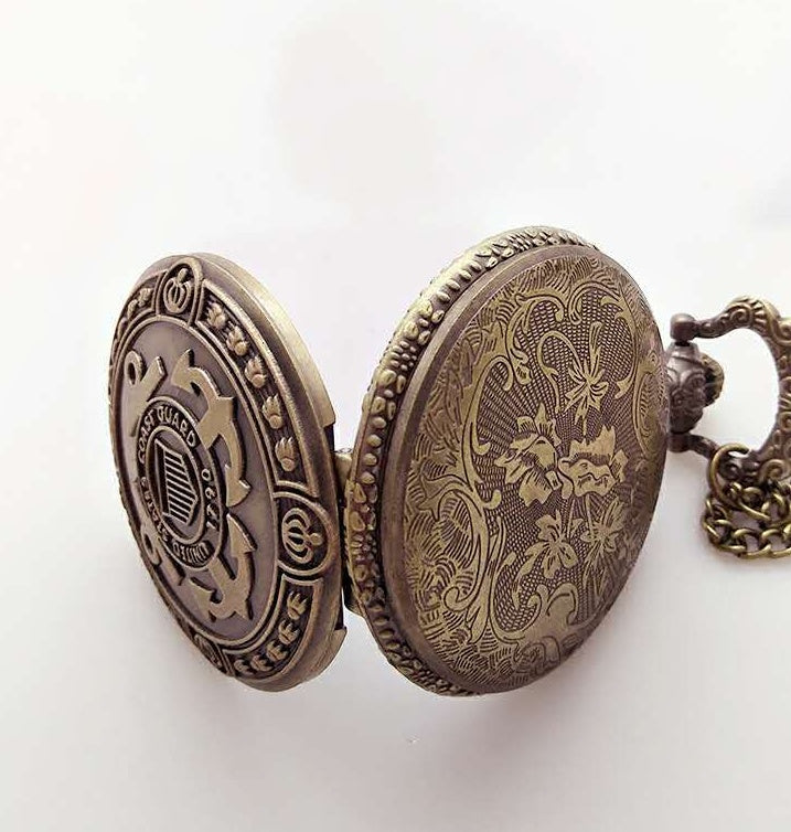 Heritage Bronze Coast-Guard Pocket Watch