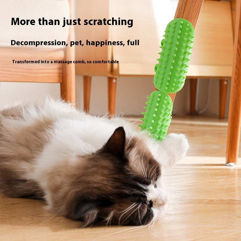 Silhouette-Corner Elastic-Strap Self-Groomer