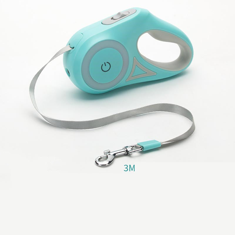 Hondenriem Rollijn En Halsband Spot Licht Automatische Huisdier Hond Kat Trekkoord Voor Kleine Middelgrote Honden Huisdier Product