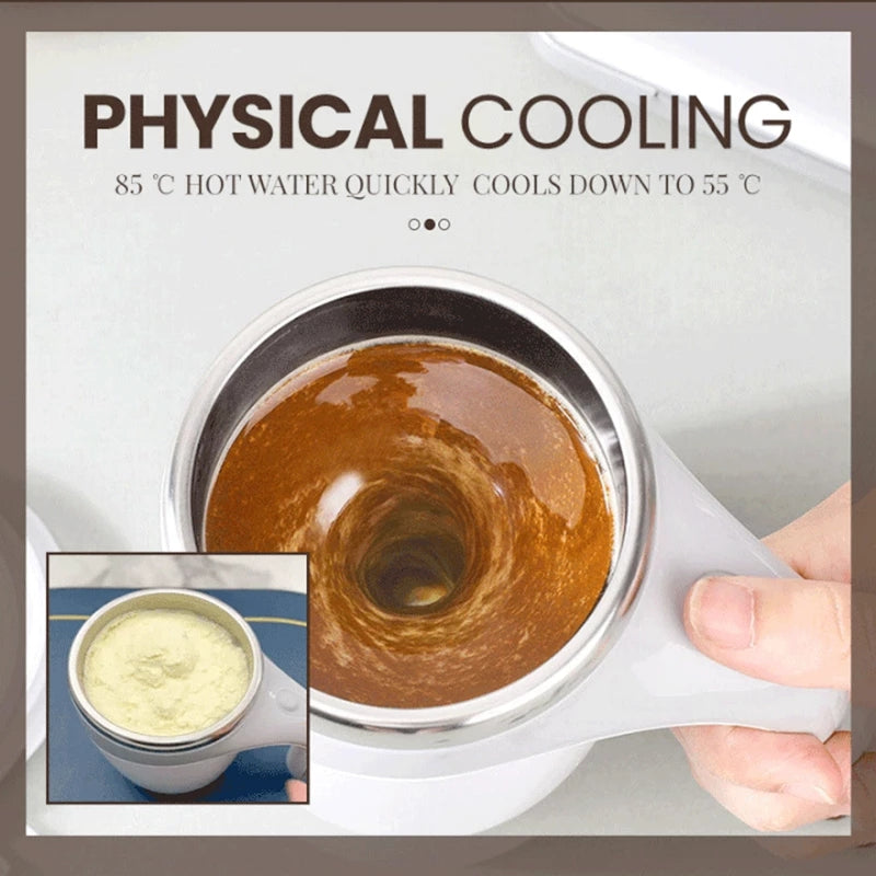 Kinetic-Core Rechargeable Magnetic-Stirring Cup