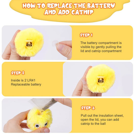 Plush-Chirp Smart Interactive Pet Toy