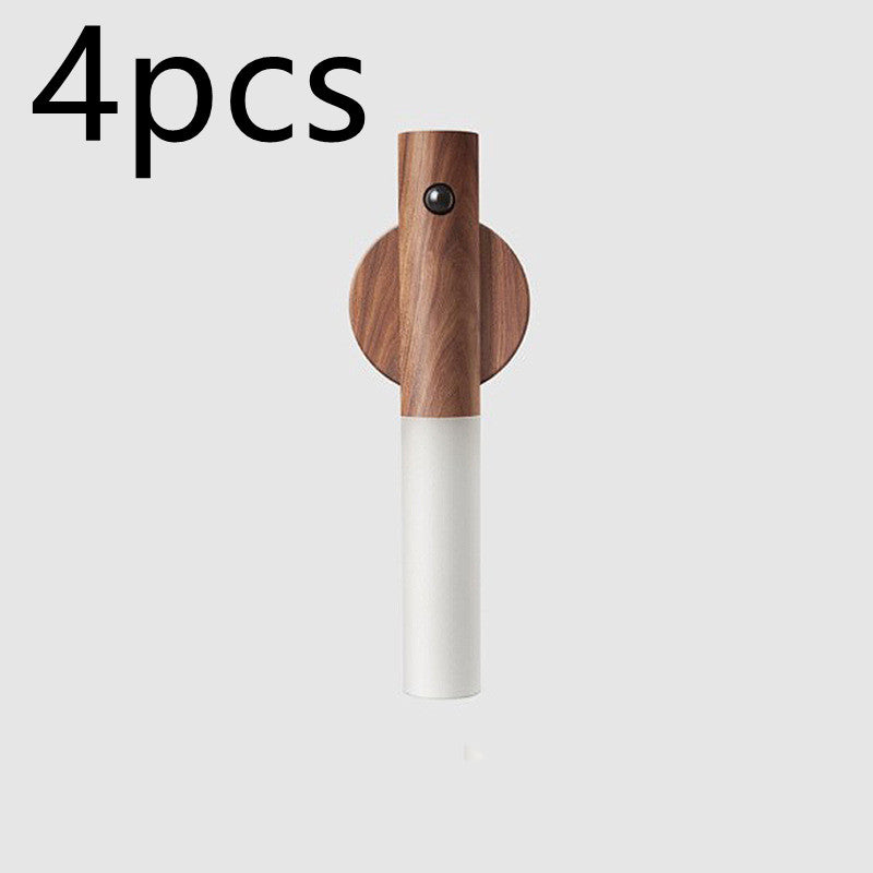 Lumina Wood Wireless LED USB-Rechargeable Motion-Sensor Night-Light