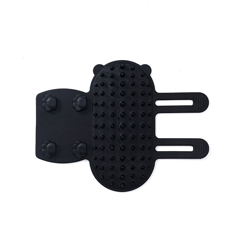 Silhouette-Corner Elastic-Strap Self-Groomer