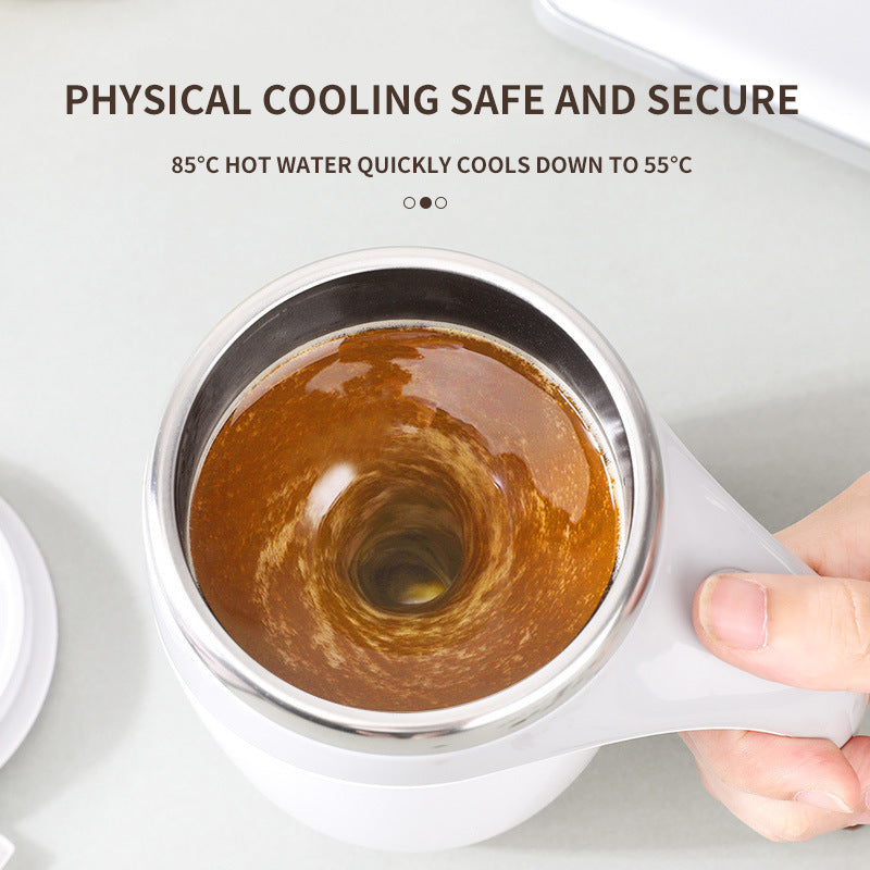 Kinetic-Core Rechargeable Magnetic-Stirring Cup