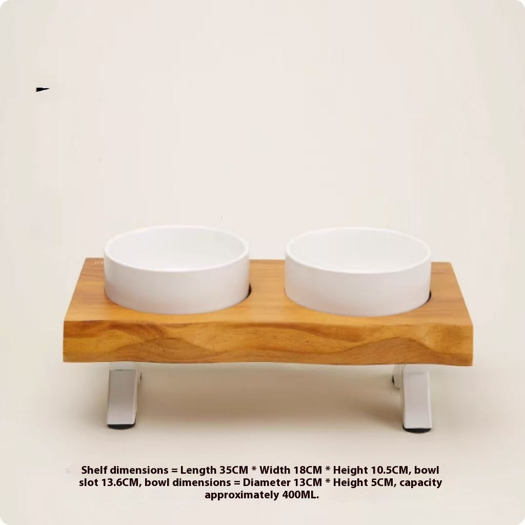 Timber-Arc Ceramic Dining Station