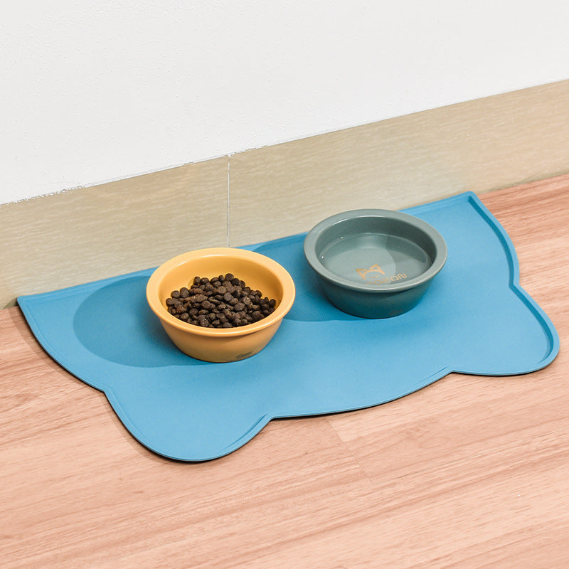 Scalloped-Edge Premium Silicone Pet Mat
