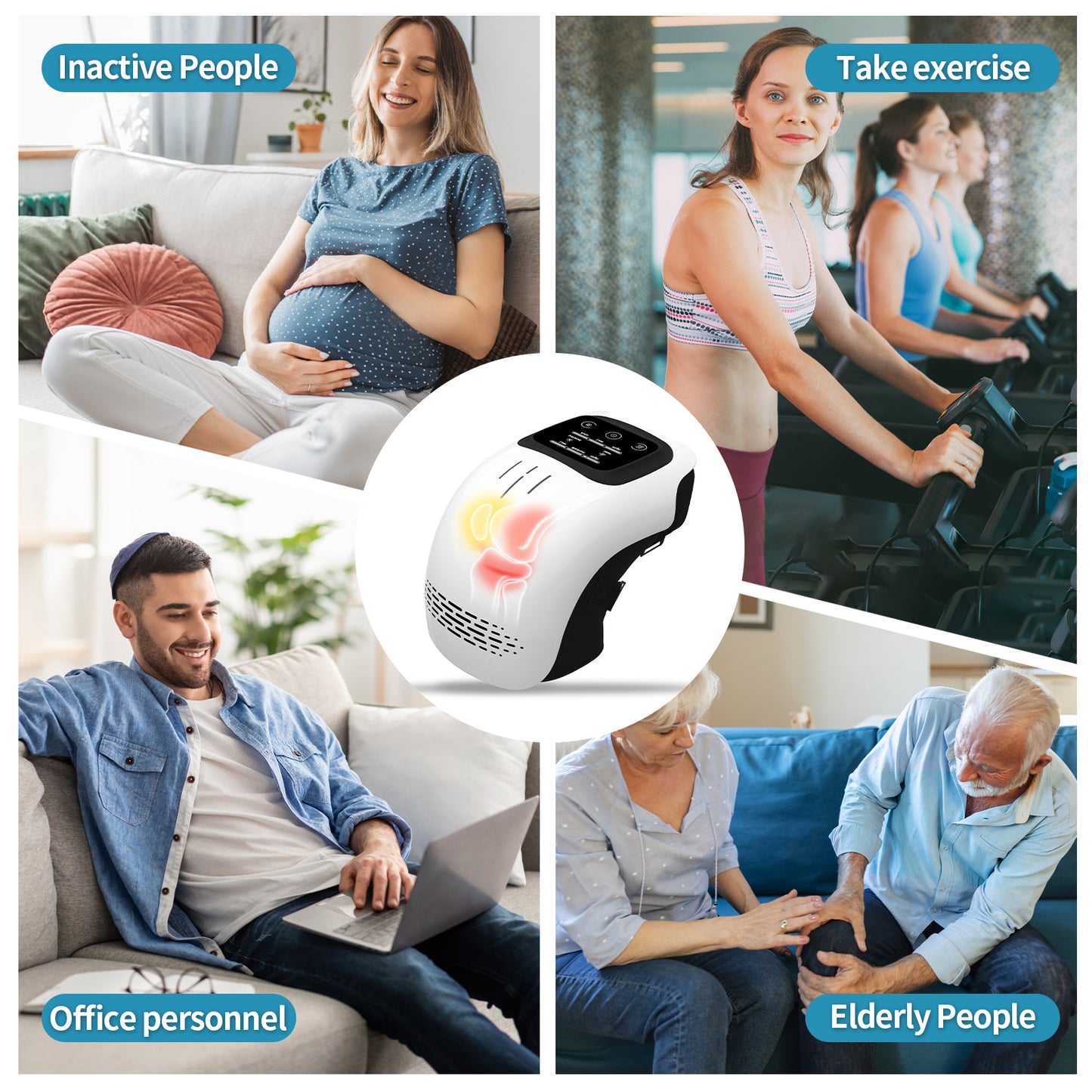 Lumina Knee Infrared-Laser Vibration Massager