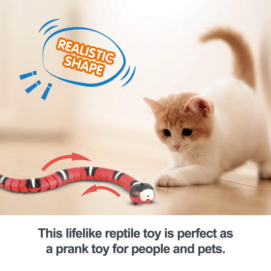 Smart Sensing Interactief Kattenspeelgoed Automatische Elektronische Slang Katten Speeltje USB Oplaadbaar Kitten Speelgoed Voor Katten Honden Huisdier