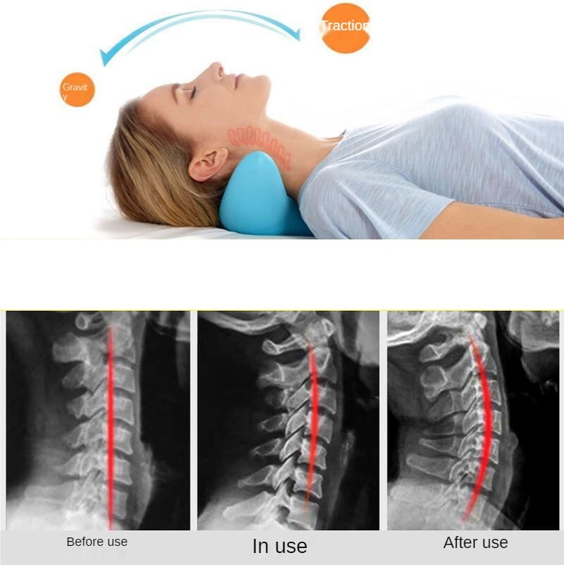 Nekwervelmassagekussen Zwaartekracht Acupressuur Nekmassager Nekwervelkussen Nek-schoudermassagekussen Thuistractiecorrector