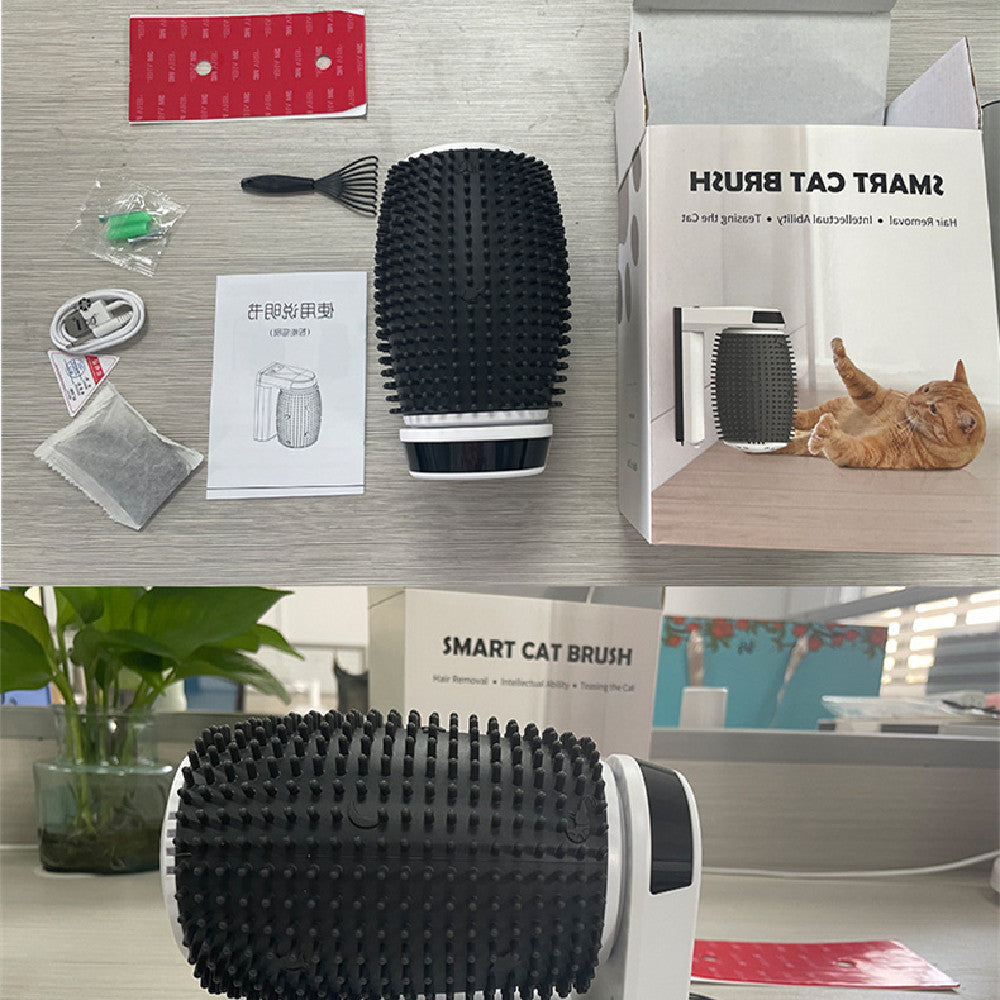 Silhouette-Corner Automatic Self-Grooming Scratcher