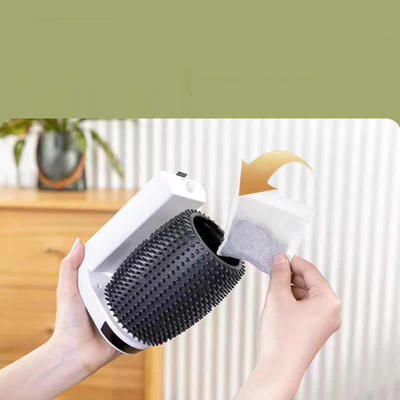 Silhouette-Corner Automatic Self-Grooming Scratcher