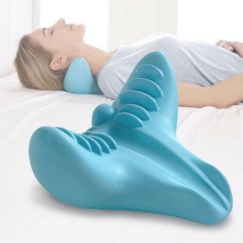 Nekwervelmassagekussen Zwaartekracht Acupressuur Nekmassager Nekwervelkussen Nek-schoudermassagekussen Thuistractiecorrector