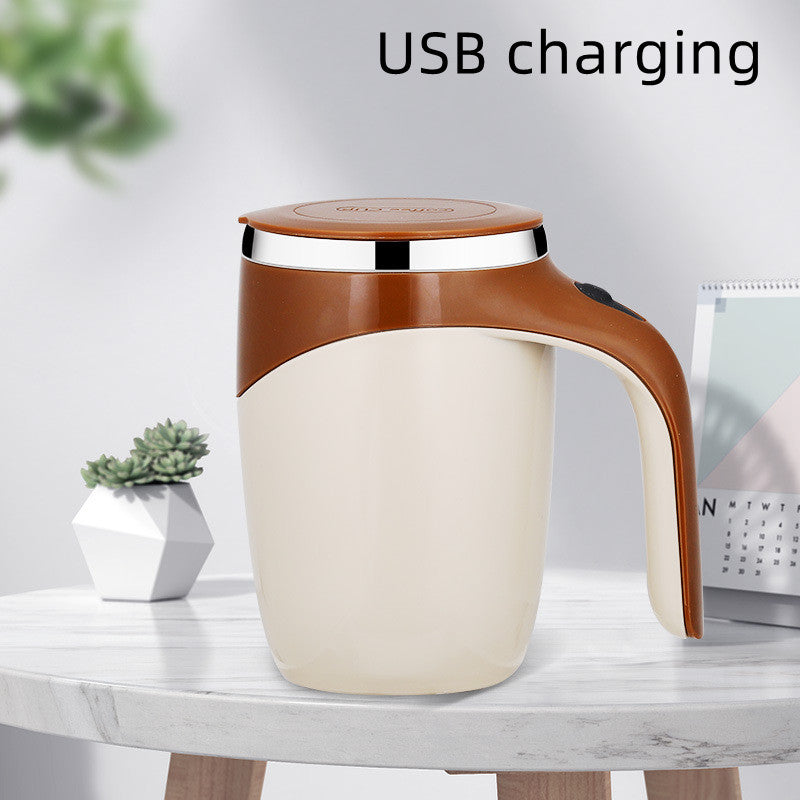 Kinetic-Core Rechargeable Magnetic-Stirring Cup