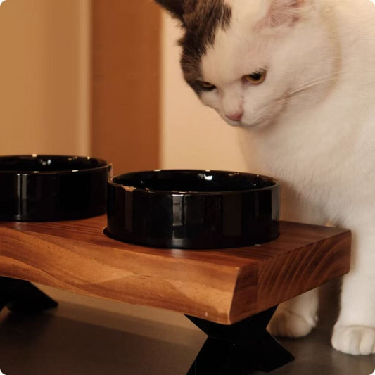 Timber-Arc Ceramic Dining Station