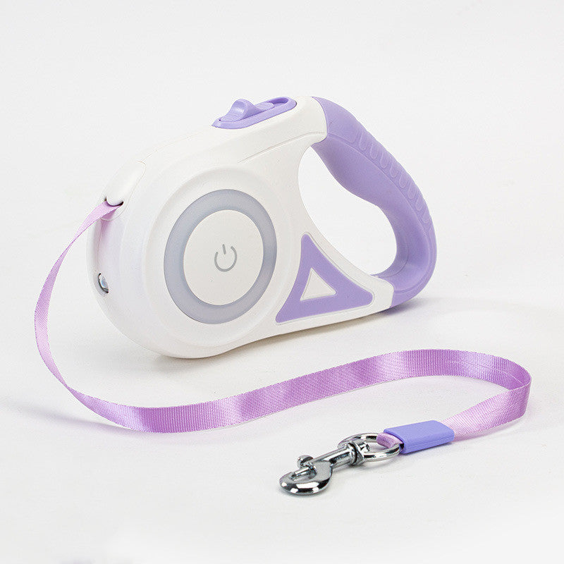 Hondenriem Rollijn En Halsband Spot Licht Automatische Huisdier Hond Kat Trekkoord Voor Kleine Middelgrote Honden Huisdier Product