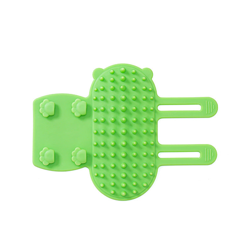 Silhouette-Corner Elastic-Strap Self-Groomer
