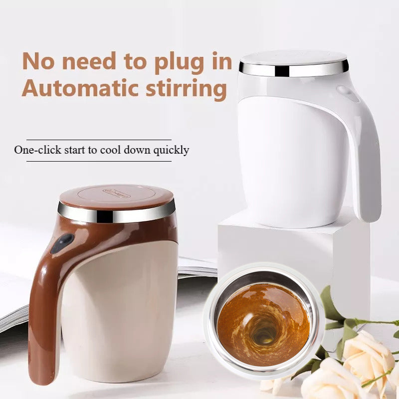 Kinetic-Core Rechargeable Magnetic-Stirring Cup