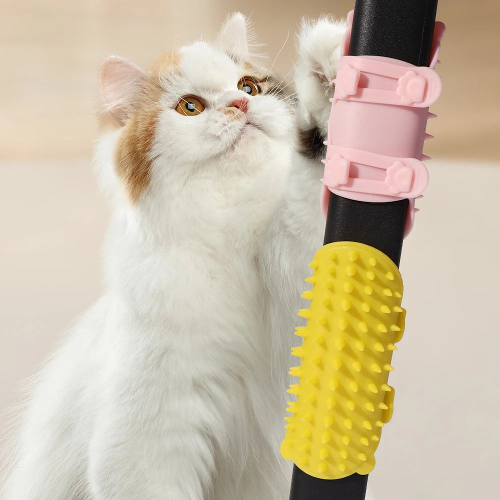 Silhouette-Corner Elastic-Strap Self-Groomer