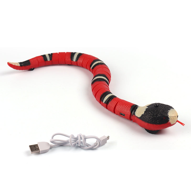 Smart Sensing Interactief Kattenspeelgoed Automatische Elektronische Slang Katten Speeltje USB Oplaadbaar Kitten Speelgoed Voor Katten Honden Huisdier