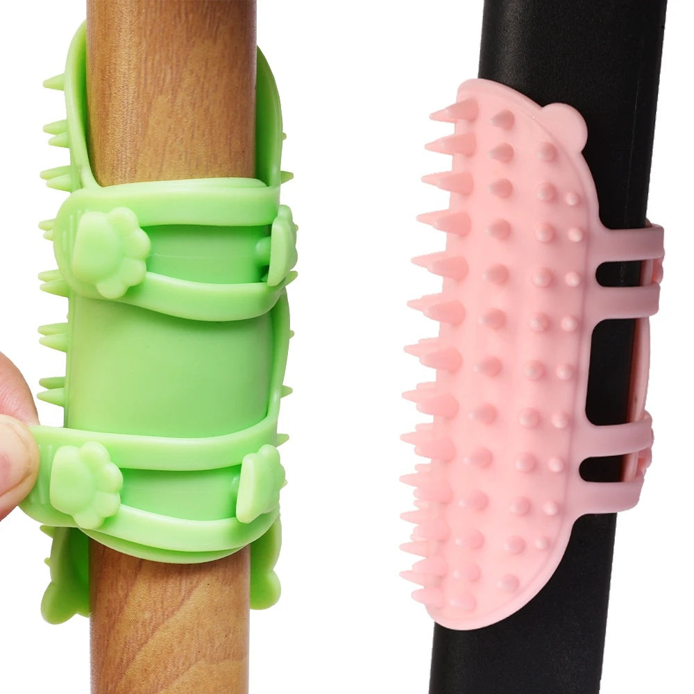 Silhouette-Corner Elastic-Strap Self-Groomer